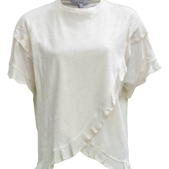 10 Crosby Derek Lam Timothea Ruffle Shirt - Picture 1 of 10